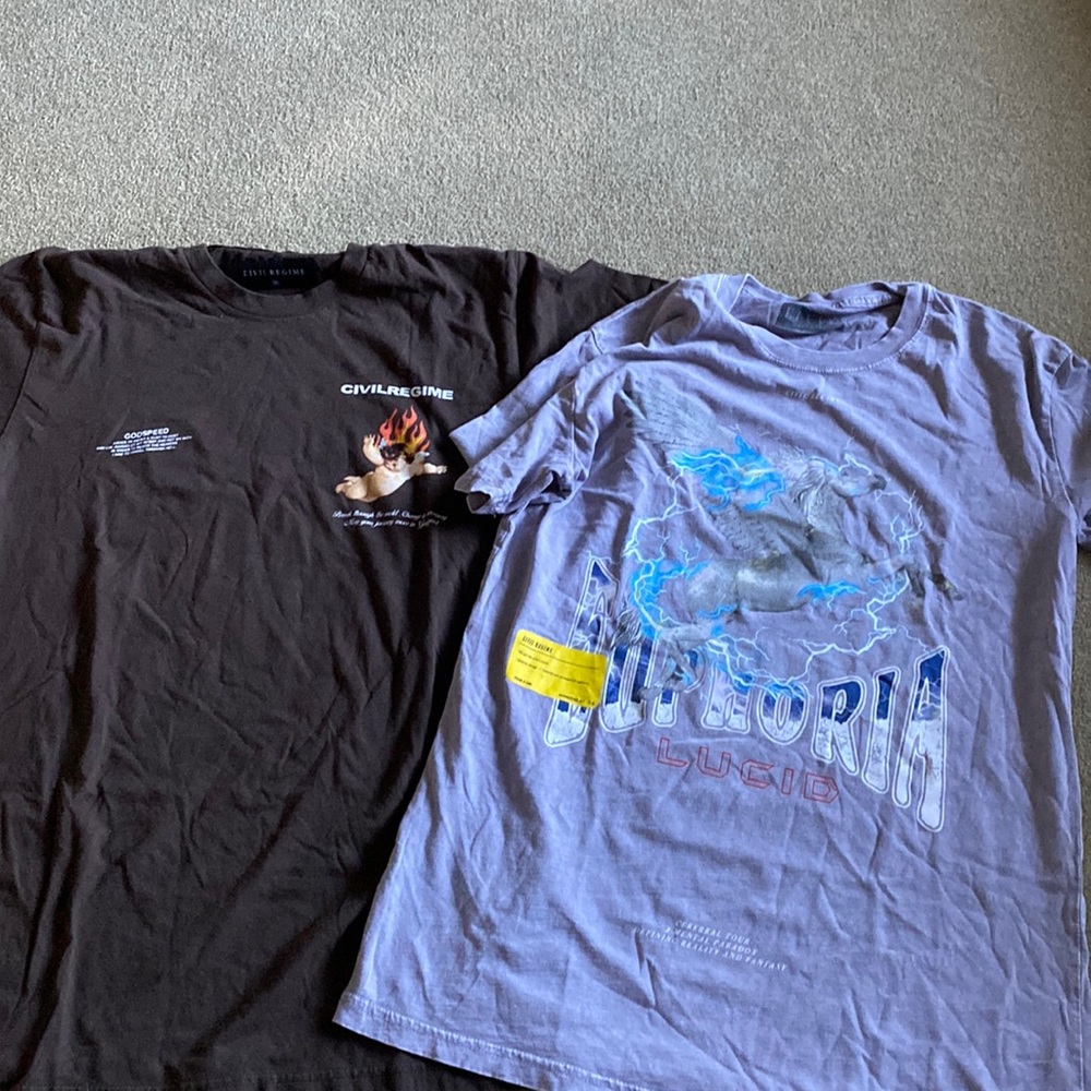 Civil Regime Unicorn and Butterfly Baby Shirt Bundle
